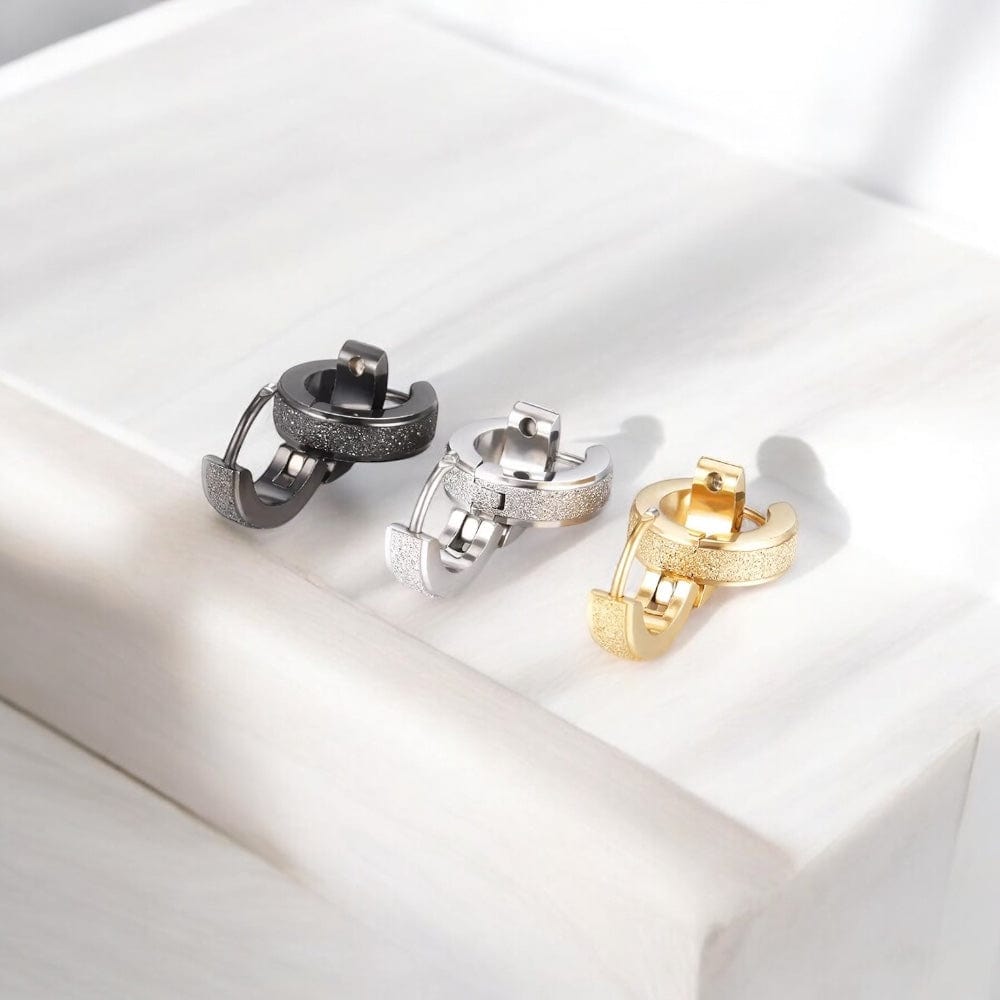 Boucles d'Oreilles Anneaux – Acier inoxydable | Style Luxe et Original