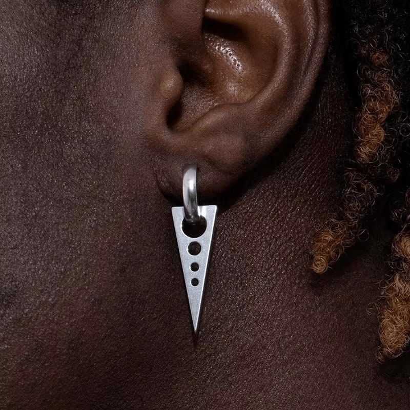 Boucles d'Oreilles Pendantes  - Acier Inoxydable