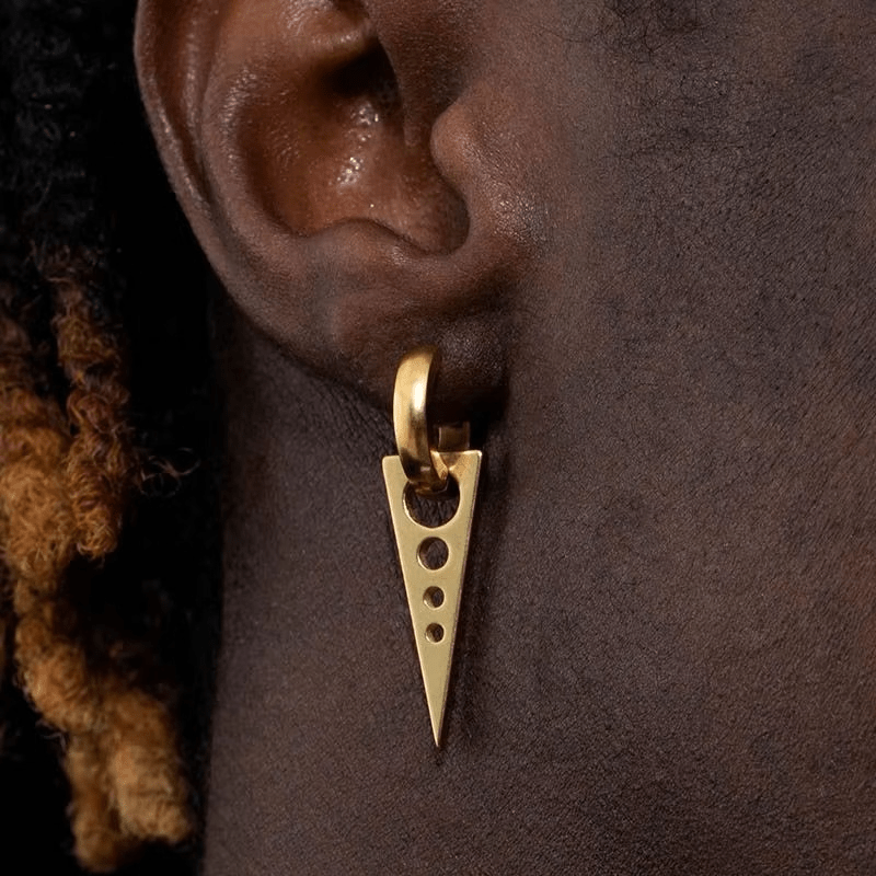 Boucles d'Oreilles Pendantes  - Acier Inoxydable
