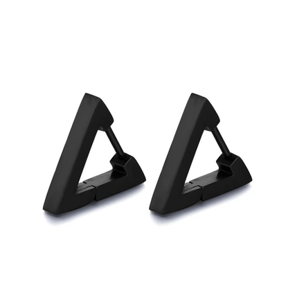 Boucles d'Oreilles Triangle Homme – Acier Inoxydable & Style Minimaliste