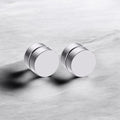 Boucles d'Oreilles Aimants Rondes Argent - Oreilles sans piercing