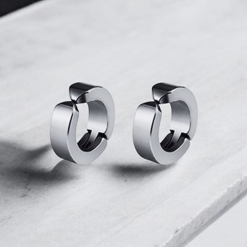 Boucles d'Oreilles Aimant Clip Anneau - Style sans Piercing
