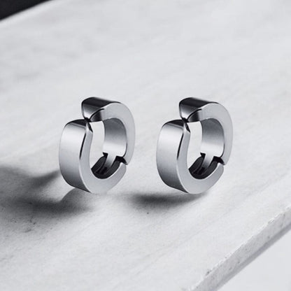 Boucles d'Oreilles Aimant Clip Anneau - Style sans Piercing