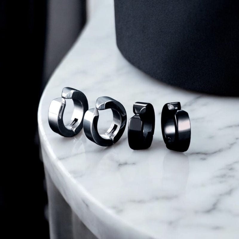 Boucles d'Oreilles Aimant Clip Anneau - Style sans Piercing