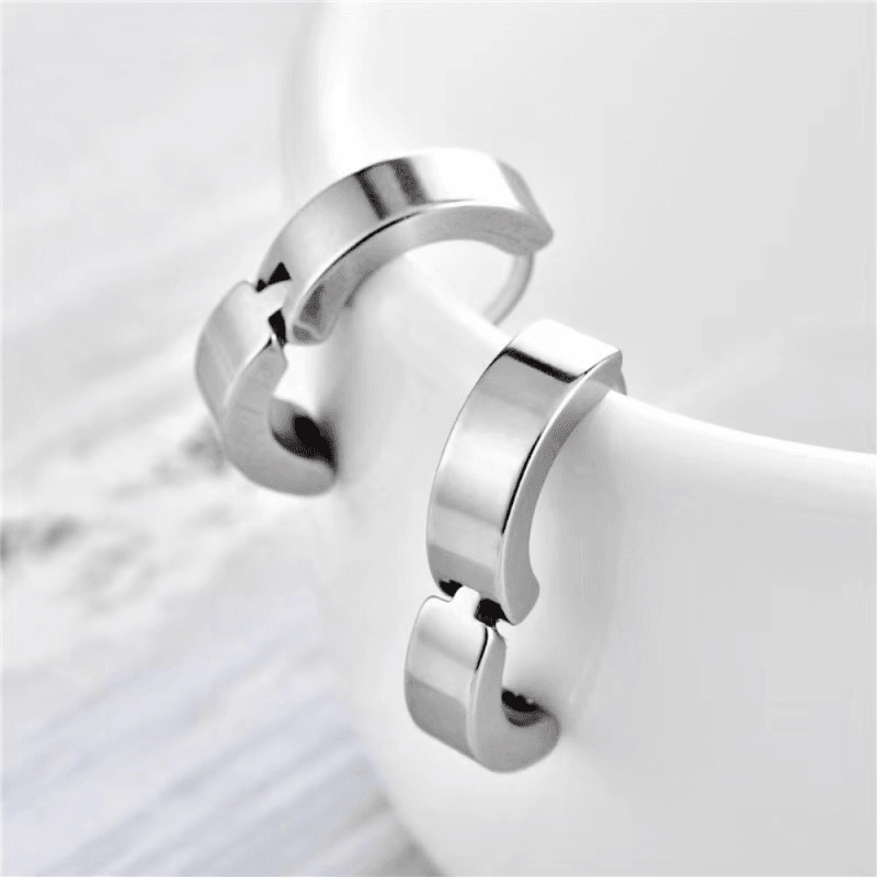 Boucles d'Oreilles Aimant Clip Anneau - Style sans Piercing