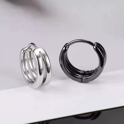 Boucles d'Oreilles Anneaux doubles – Style moderne et tendance