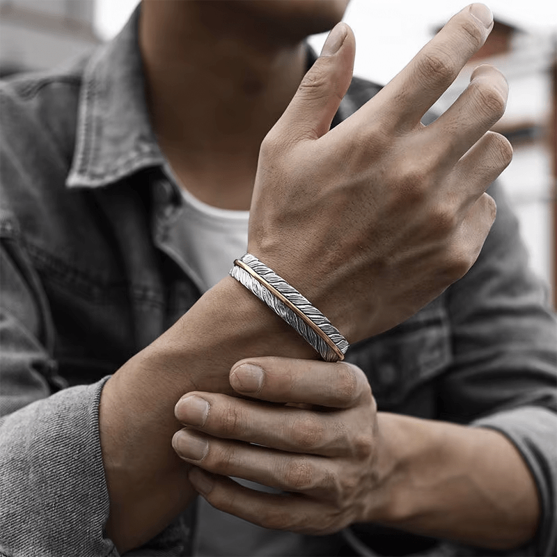 Bracelet Jonc plume