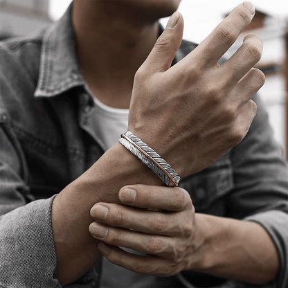 Bracelet Jonc plume