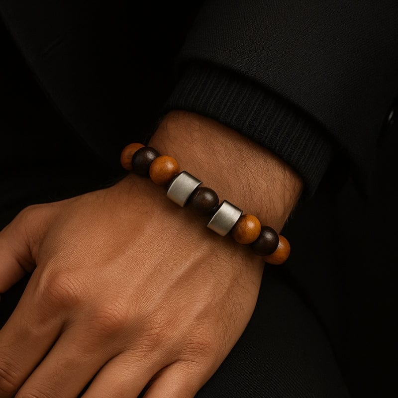 Bracelet Homme Personnalisé Perles -  Pierres Naturelles