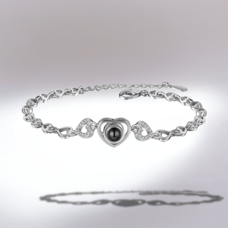 Bracelet Personnalisé cœur photo