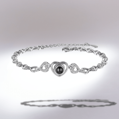 Bracelet Personnalisé cœur photo