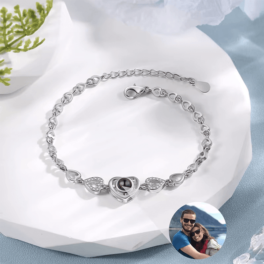 Bracelet Personnalisé cœur photo