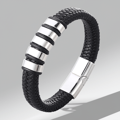 Bracelet Personnalisé en Cuir Tressé