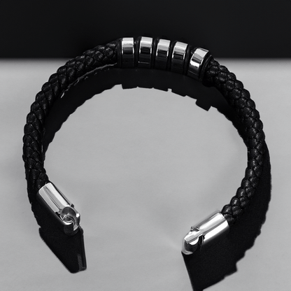 Bracelet Personnalisé en Cuir Tressé