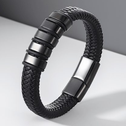 Bracelet Personnalisé en Cuir Tressé