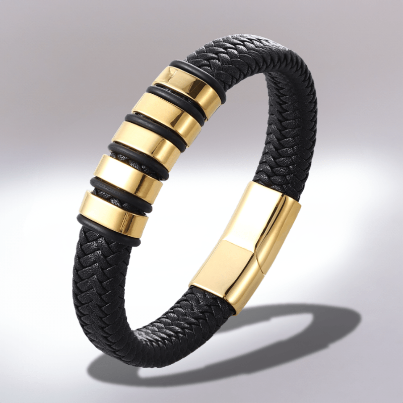 Bracelet Personnalisé en Cuir Tressé
