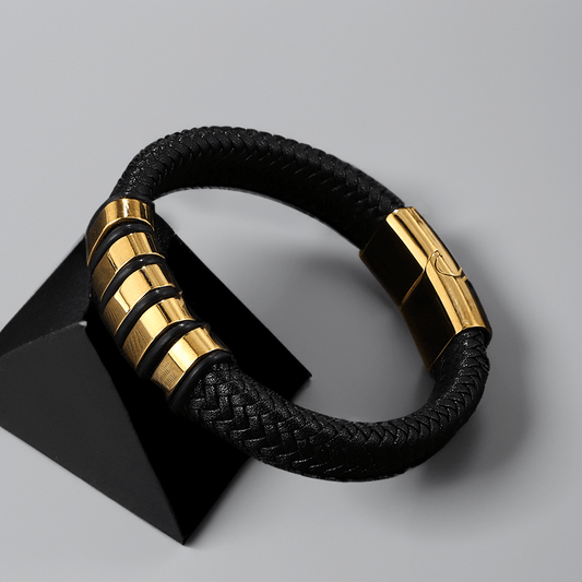 Bracelet Personnalisé en Cuir Tressé