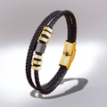 Bracelet en Cuir Tressé Fin