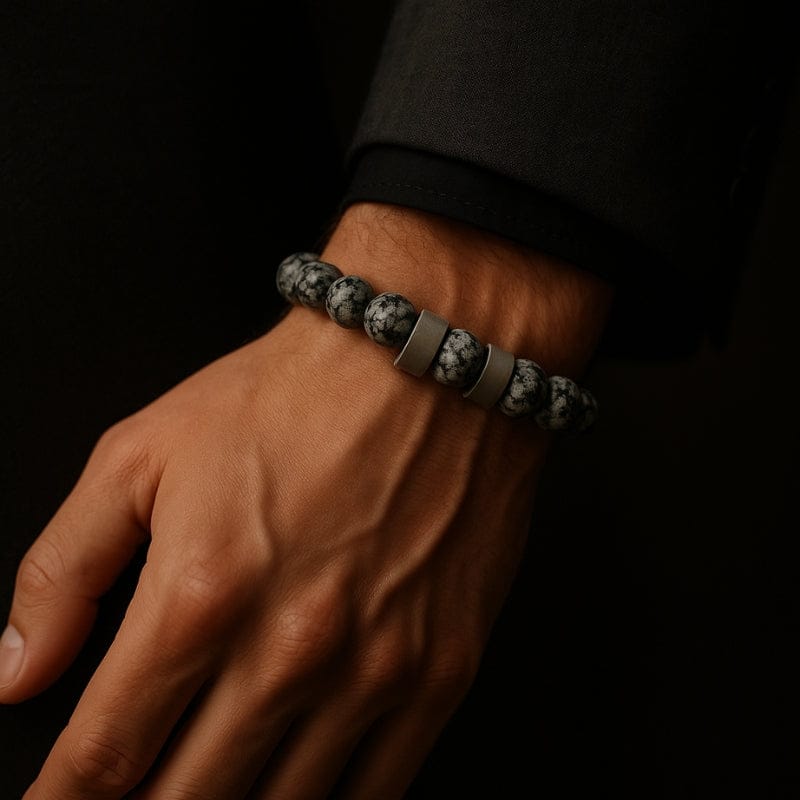 Bracelet Homme Personnalisé Perles -  Pierres Naturelles