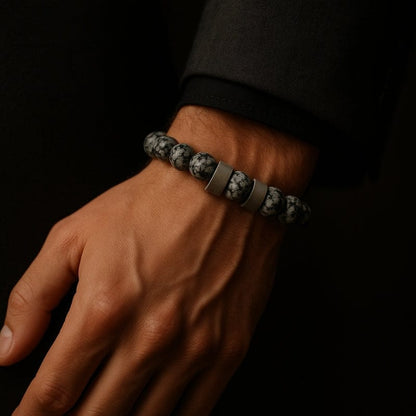 Bracelet Homme Personnalisé Perles -  Pierres Naturelles