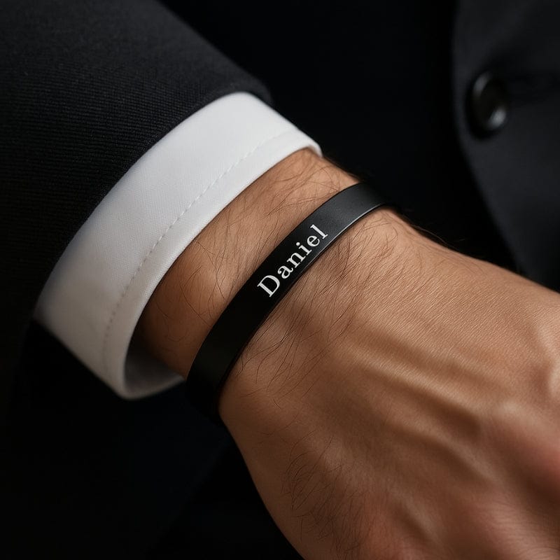 Bracelet Jonc Homme Personnalisable - Élégant et Discret