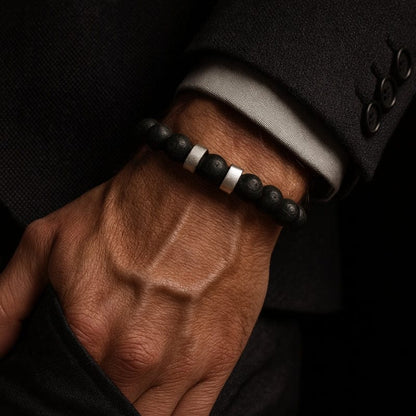 Bracelet Homme Personnalisé Perles -  Pierres Naturelles