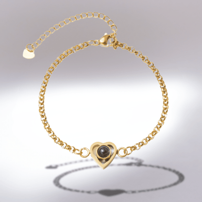 Bracelet photo cœur à personnaliser