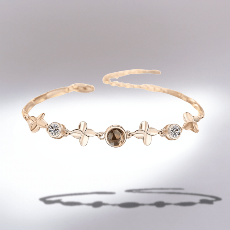Bracelet photo personnalisé luxe