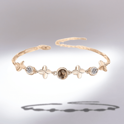 Bracelet photo personnalisé luxe