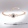 Bracelet photo projection en argent