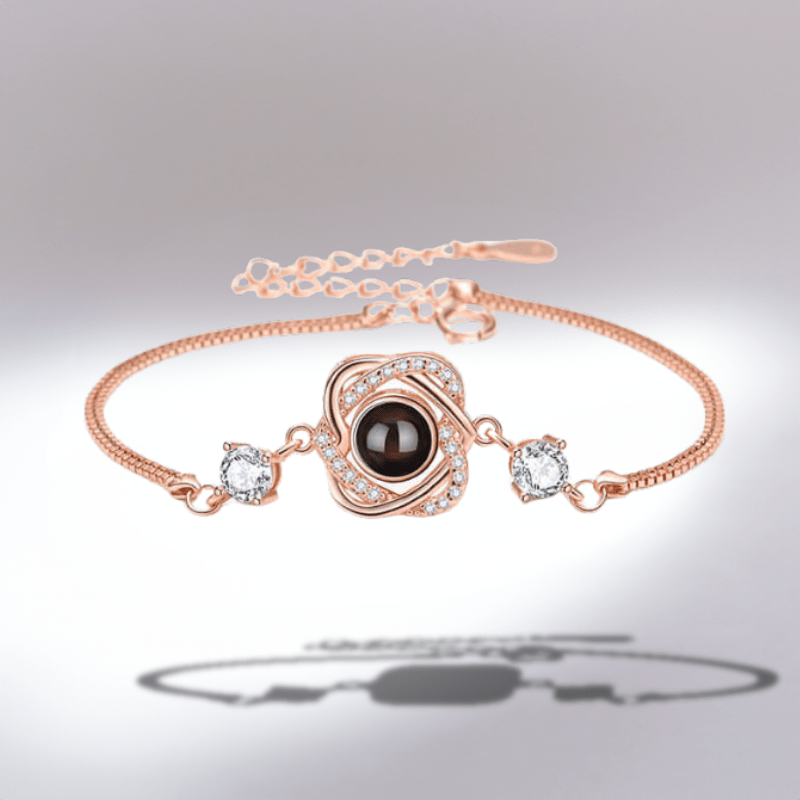 Bracelet projection photo en argent
