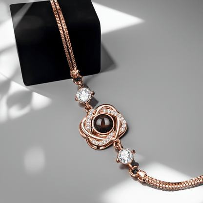 Bracelet projection photo en argent