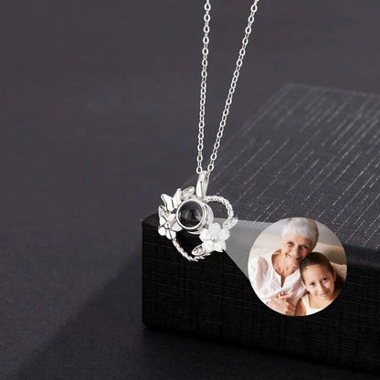 Collier Photo Coeur en Argent