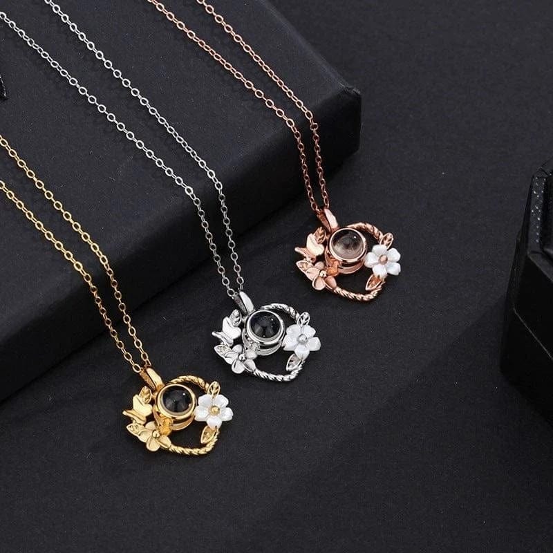 Collier Photo Coeur en Argent