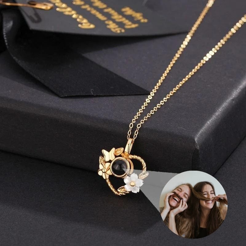 Collier Photo Coeur en Argent