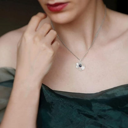 Collier Photo Coeur en Argent