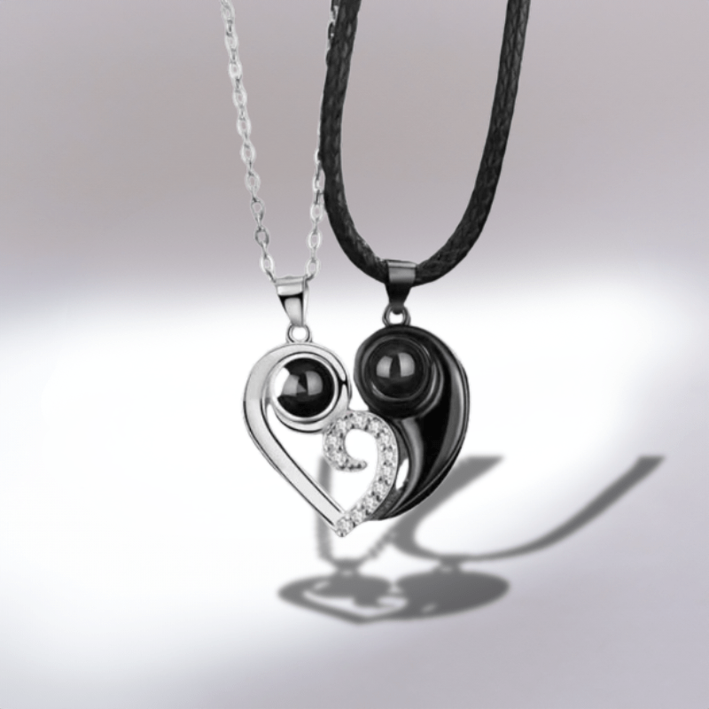 Collier Photo Personnalisée pour Couple