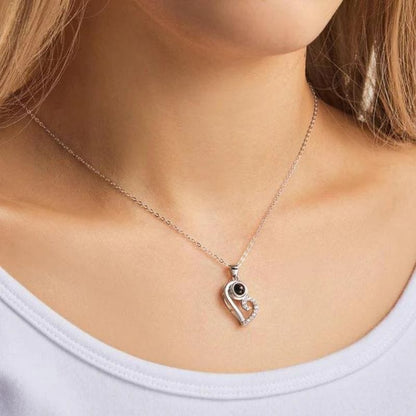 Collier Photo Personnalisée pour Couple