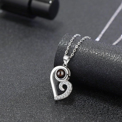 Collier Photo Personnalisée pour Couple