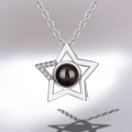 Collier Photo Projection Étoile en Argent