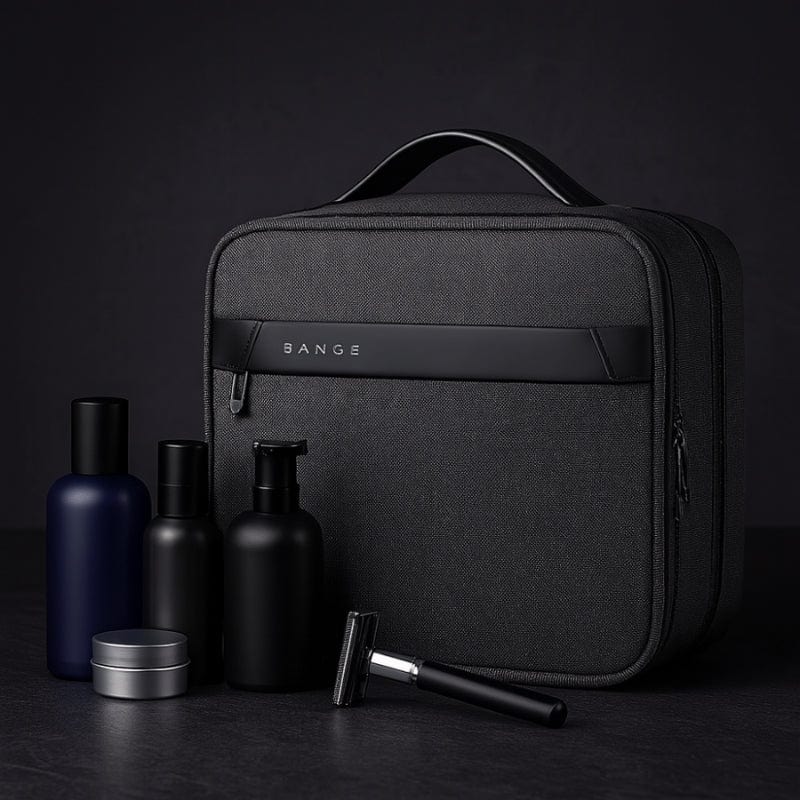 Grande trousse de toilette homme suspendue – Étanche et compartimentée