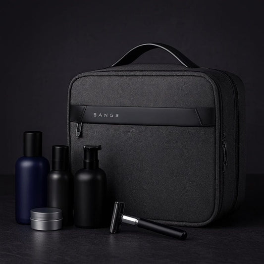 Grande trousse de toilette homme suspendue – Étanche et compartimentée