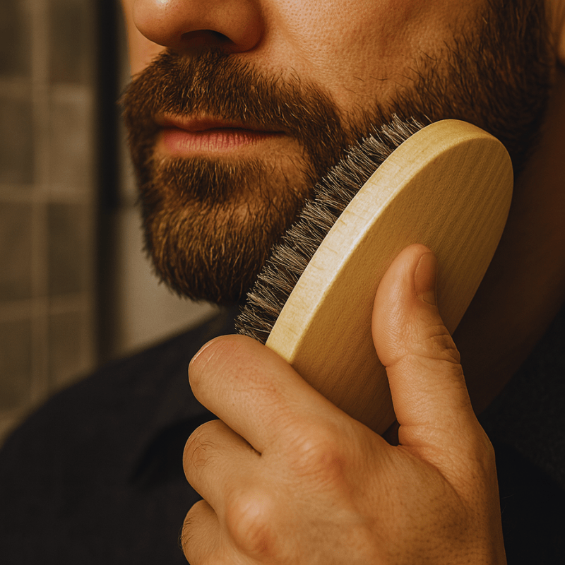 Brosse à Barbe en Poils de Sanglier