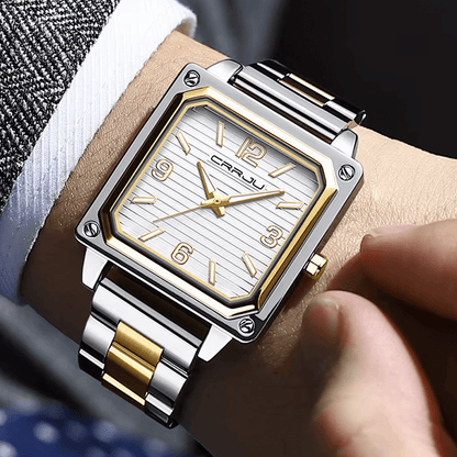 Montre Carré en Acier pour Homme