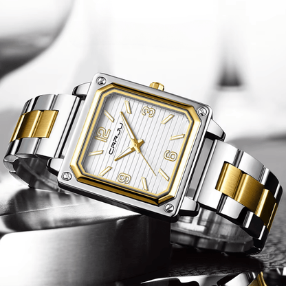 Montre Carré en Acier pour Homme