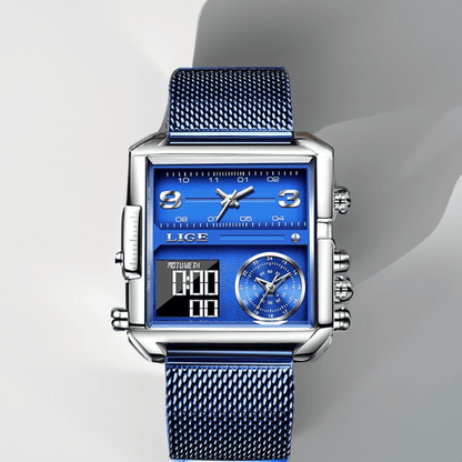 Montre Carrée Militaire en Acier