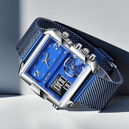 Montre Carrée Militaire en Acier