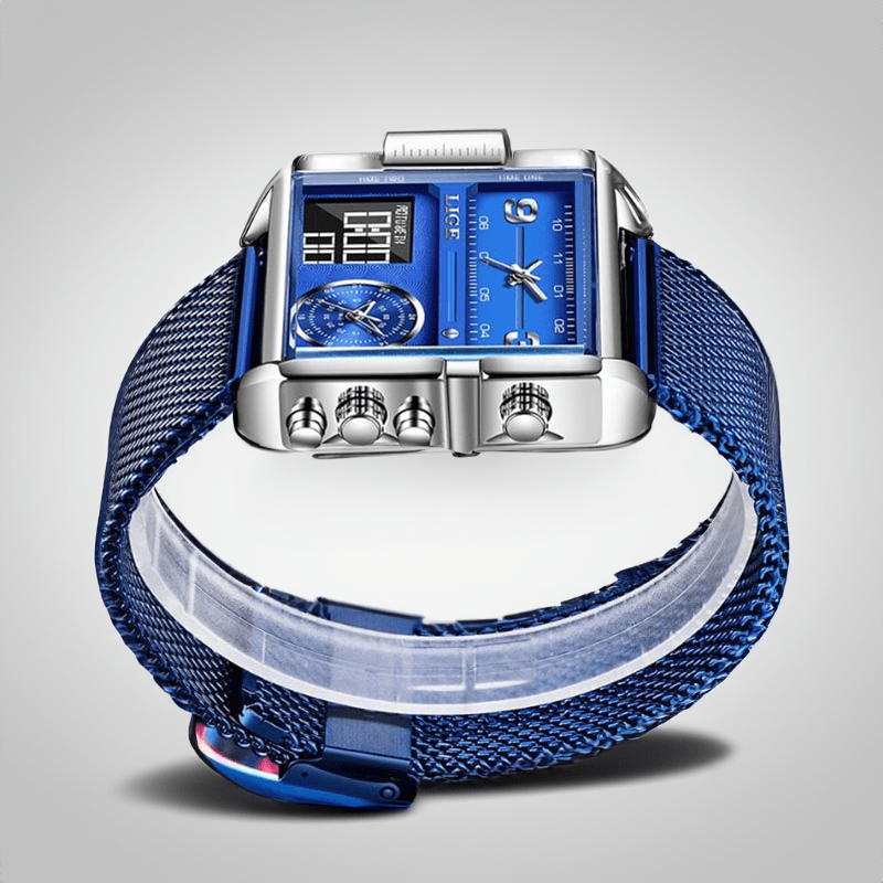 Montre Carrée Militaire en Acier