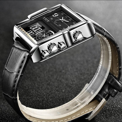 Montre Carrée Militaire en Acier