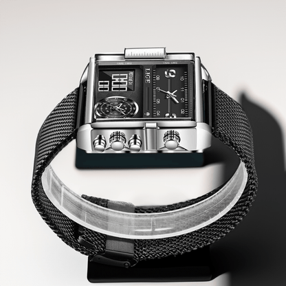 Montre Carrée Militaire en Acier